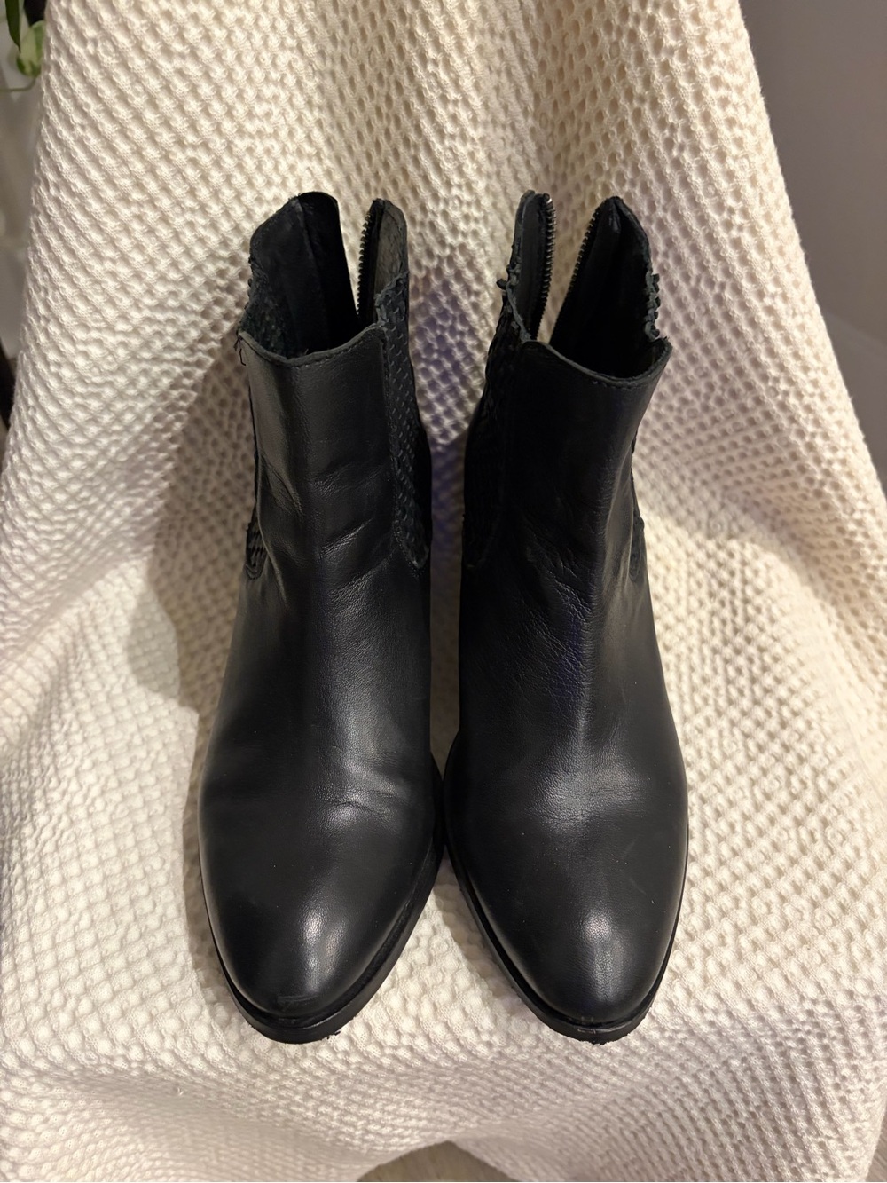 Women's Leather Ankle Boots - Sleek Classic Style